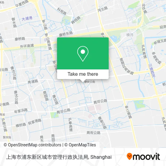 上海市浦东新区城市管理行政执法局 map