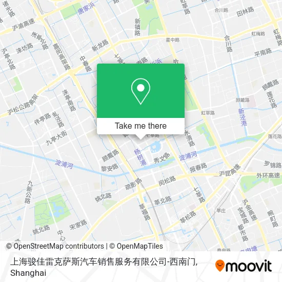 上海骏佳雷克萨斯汽车销售服务有限公司-西南门 map