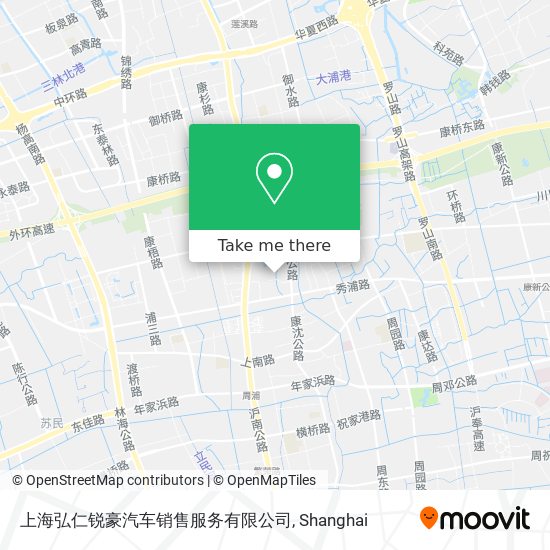 上海弘仁锐豪汽车销售服务有限公司 map