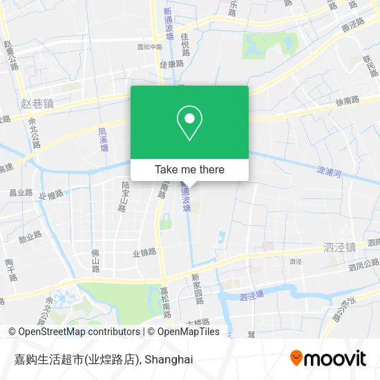 嘉购生活超市(业煌路店) map