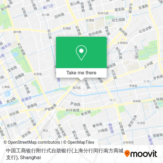中国工商银行附行式自助银行(上海分行闵行南方商城支行) map
