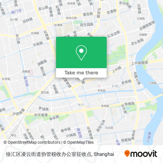 徐汇区凌云街道协管税收办公室征收点 map