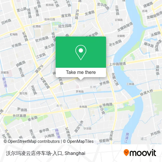 沃尔玛凌云店停车场-入口 map