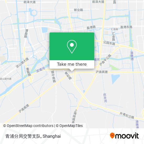 青浦分局交警支队 map
