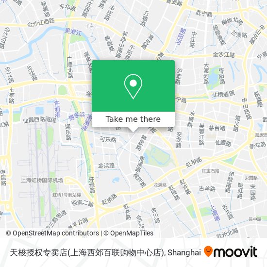 天梭授权专卖店(上海西郊百联购物中心店) map