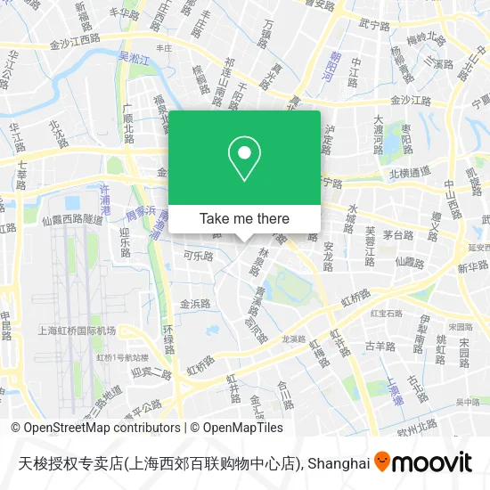 天梭授权专卖店(上海西郊百联购物中心店) map