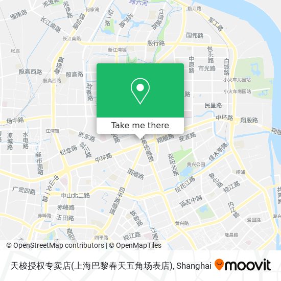 天梭授权专卖店(上海巴黎春天五角场表店) map