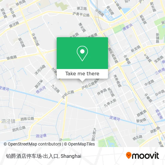 铂爵酒店停车场-出入口 map