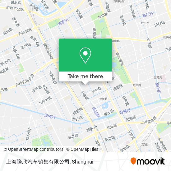 上海隆欣汽车销售有限公司 map