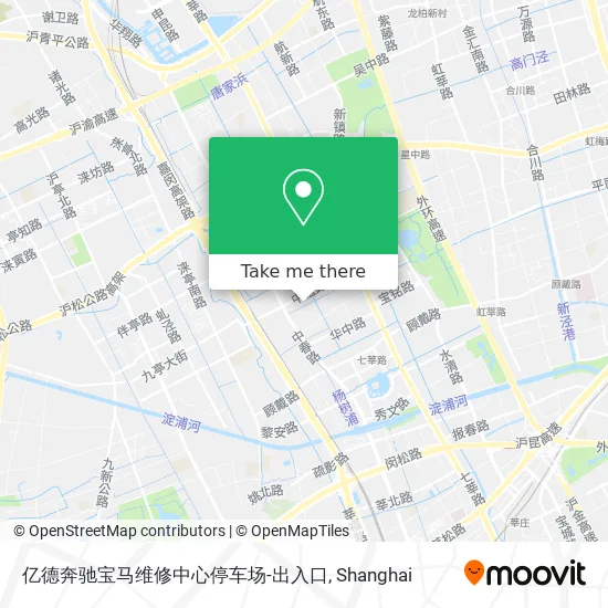 亿德奔驰宝马维修中心停车场-出入口 map