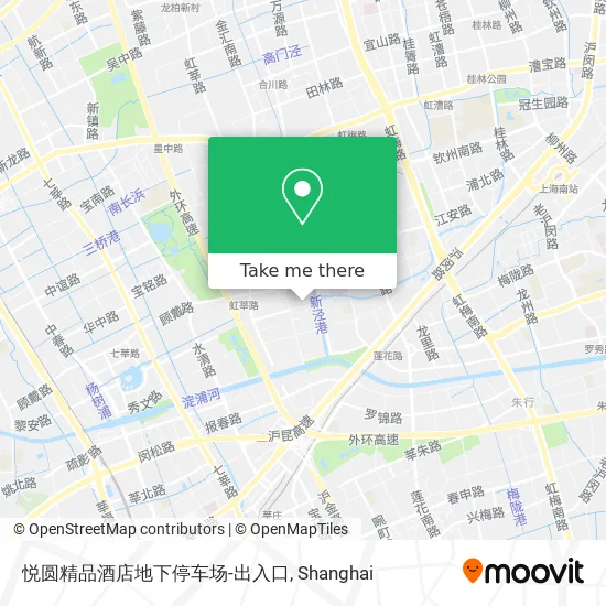 悦圆精品酒店地下停车场-出入口 map