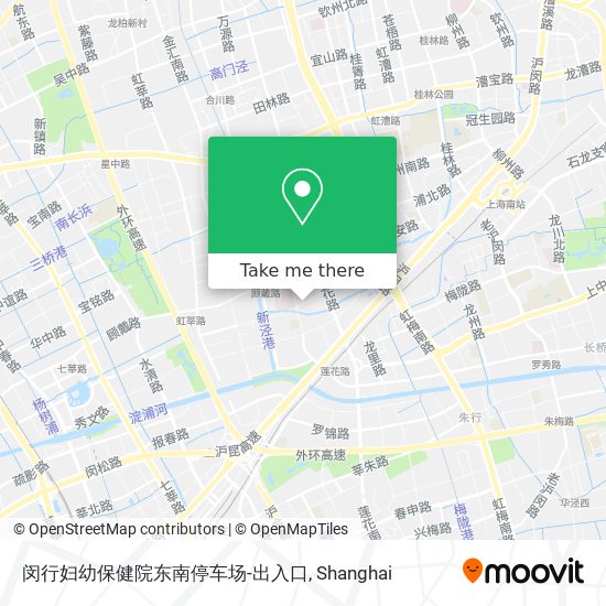 闵行妇幼保健院东南停车场-出入口 map