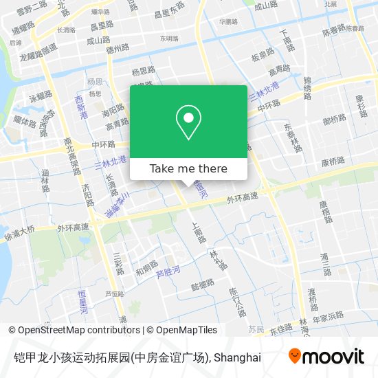 铠甲龙小孩运动拓展园(中房金谊广场) map