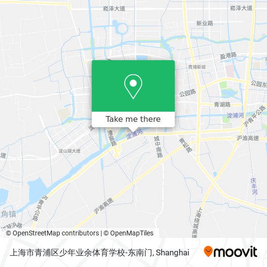 上海市青浦区少年业余体育学校-东南门 map