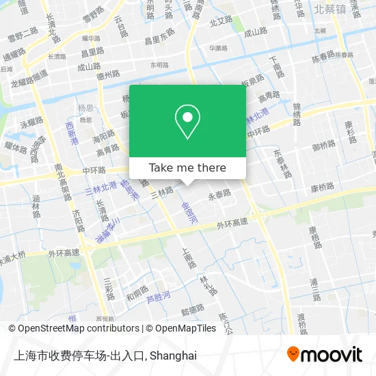 上海市收费停车场-出入口 map