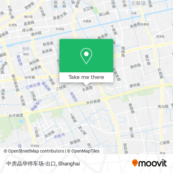 中房晶华停车场-出口 map