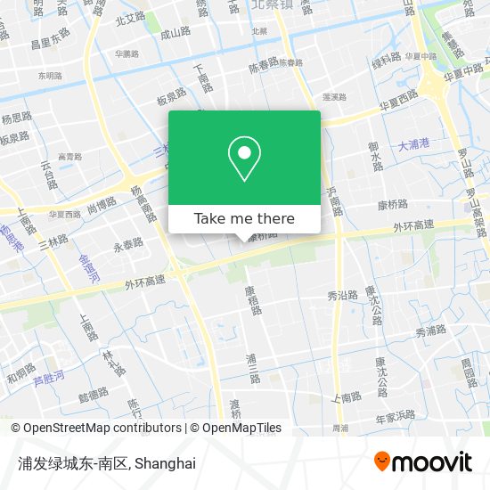 浦发绿城东-南区 map