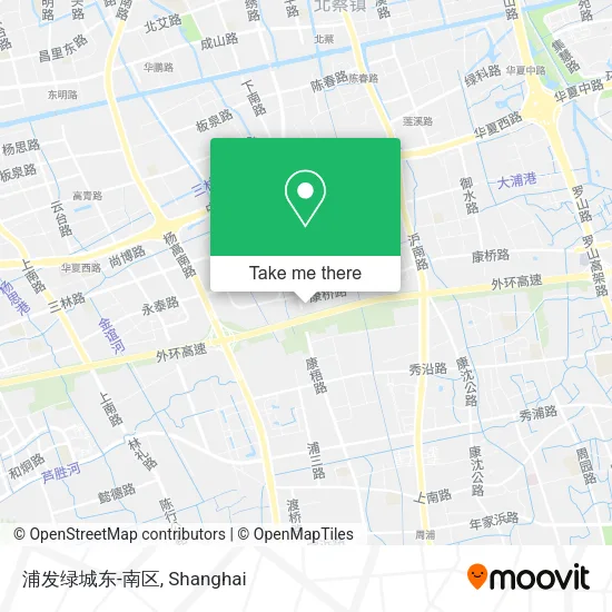 浦发绿城东-南区 map