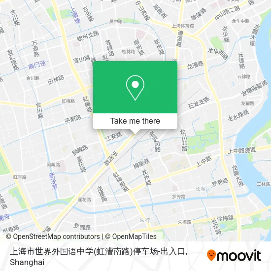 上海市世界外国语中学(虹漕南路)停车场-出入口 map