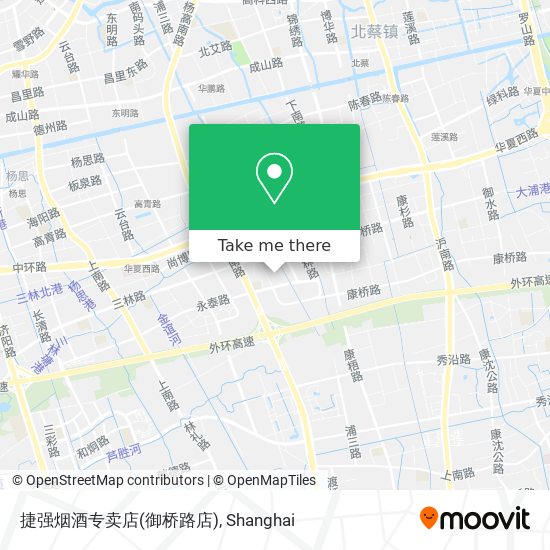 捷强烟酒专卖店(御桥路店) map