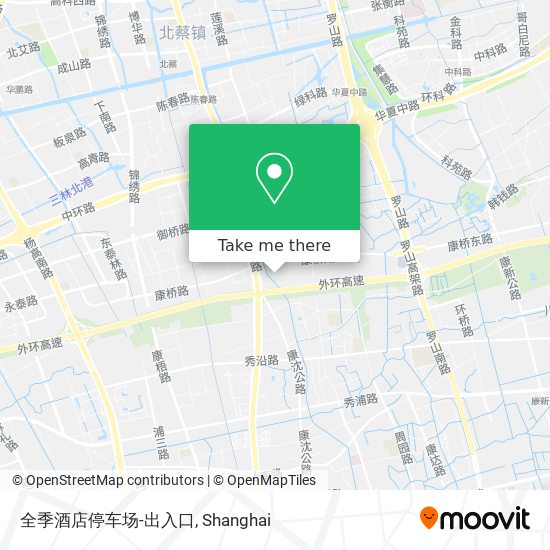 全季酒店停车场-出入口 map