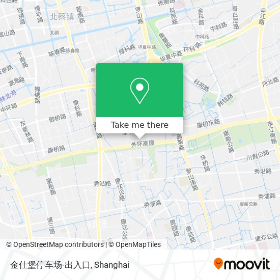 金仕堡停车场-出入口 map