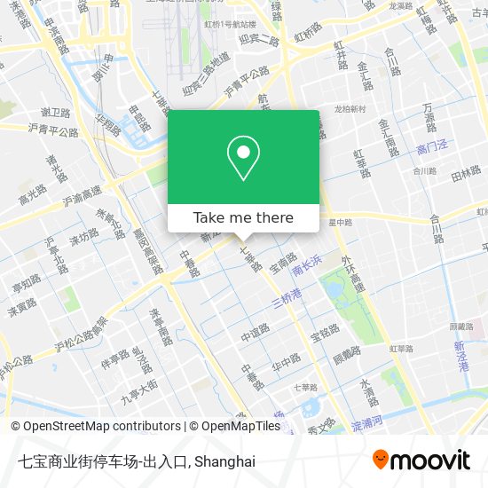 七宝商业街停车场-出入口 map