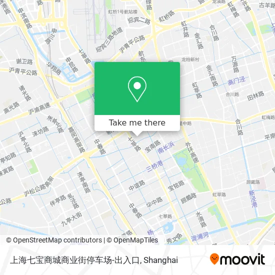 上海七宝商城商业街停车场-出入口 map