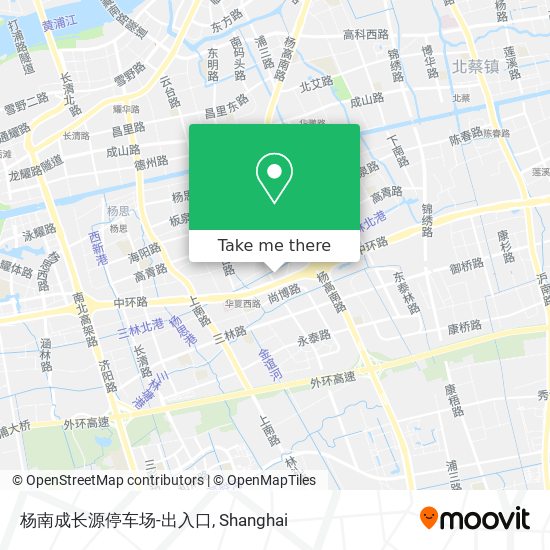 杨南成长源停车场-出入口 map