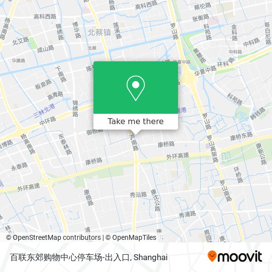 百联东郊购物中心停车场-出入口 map