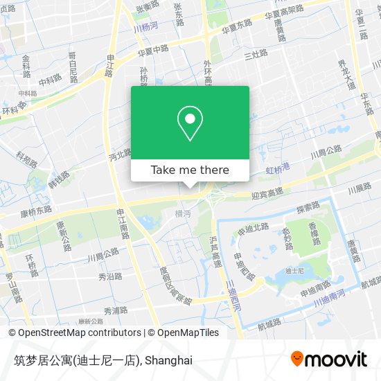 筑梦居公寓(迪士尼一店) map