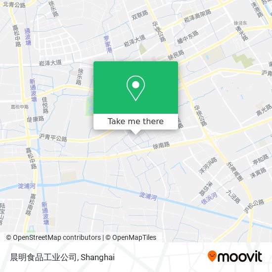 晨明食品工业公司 map