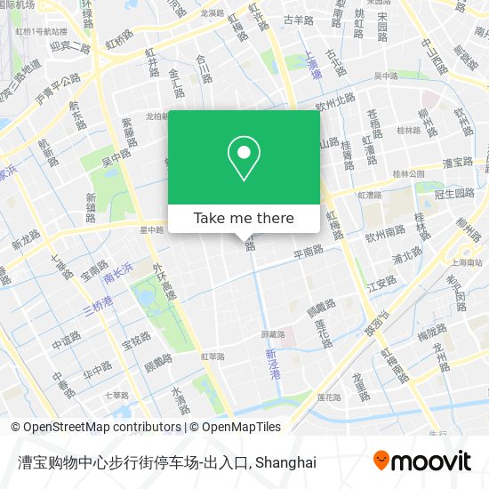 漕宝购物中心步行街停车场-出入口 map