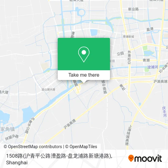 1508路(沪青平公路漕盈路-盘龙浦路新塘港路) map
