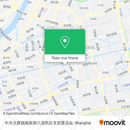 中共北蔡镇南新第六居民区支部委员会 map