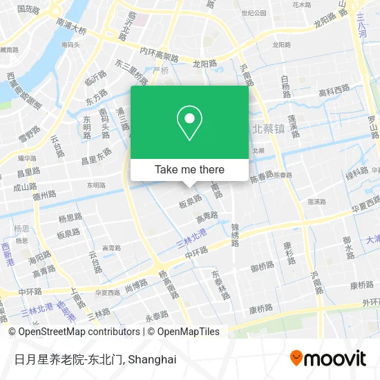 日月星养老院-东北门 map