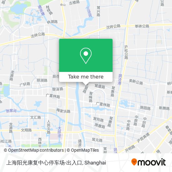 上海阳光康复中心停车场-出入口 map