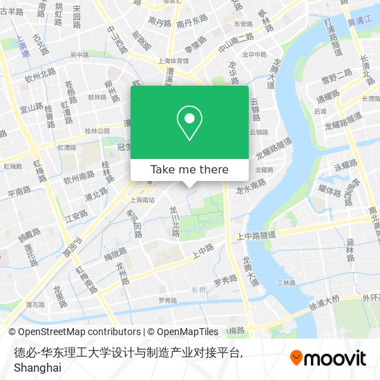 德必-华东理工大学设计与制造产业对接平台 map