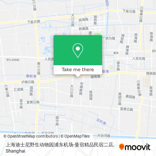 上海迪士尼野生动物园浦东机场-曼宿精品民宿二店 map