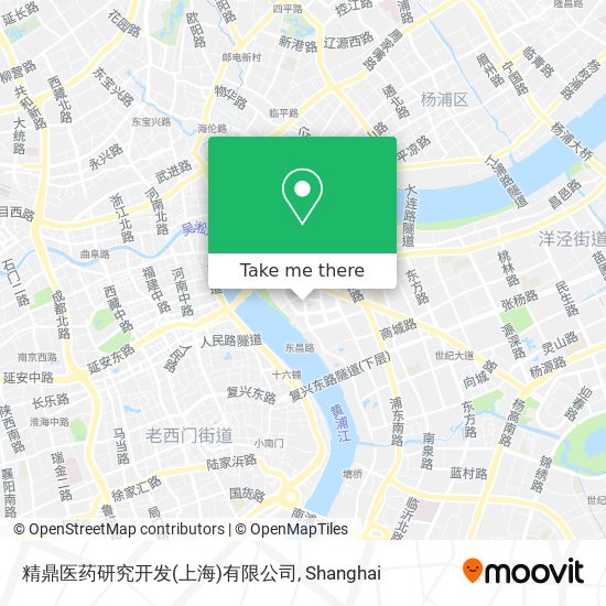 精鼎医药研究开发(上海)有限公司 map