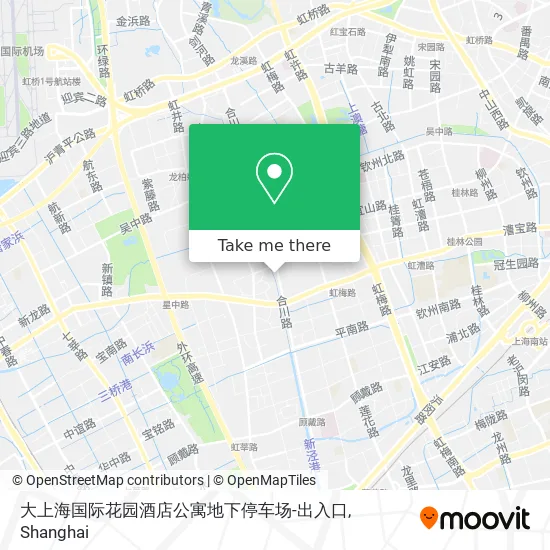 大上海国际花园酒店公寓地下停车场-出入口 map