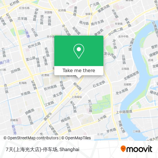 7天(上海光大店)-停车场 map