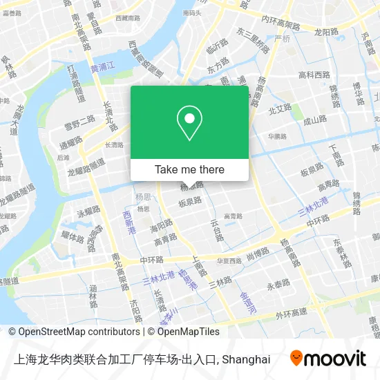 上海龙华肉类联合加工厂停车场-出入口 map
