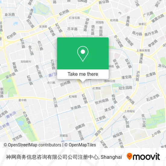 神网商务信息咨询有限公司公司注册中心 map