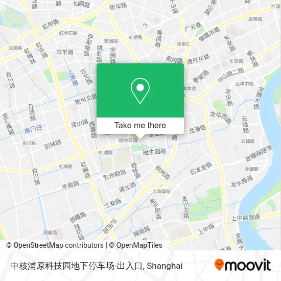 中核浦原科技园地下停车场-出入口 map