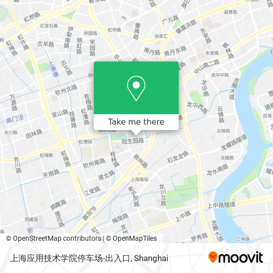 上海应用技术学院停车场-出入口 map
