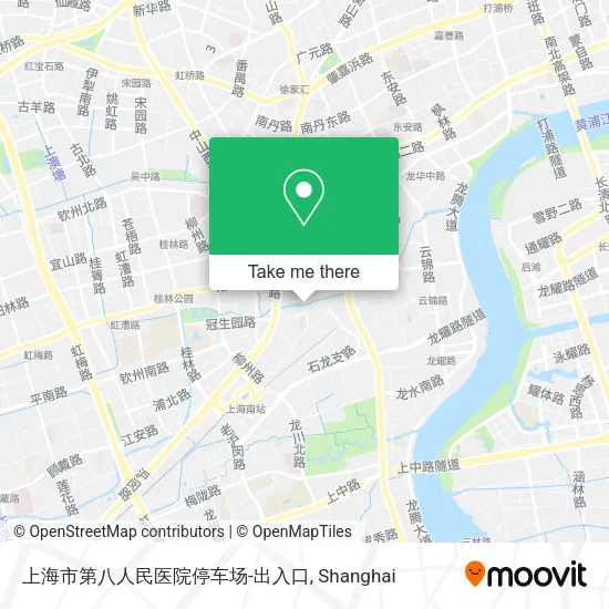 上海市第八人民医院停车场-出入口 map