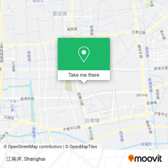 江南岸 map