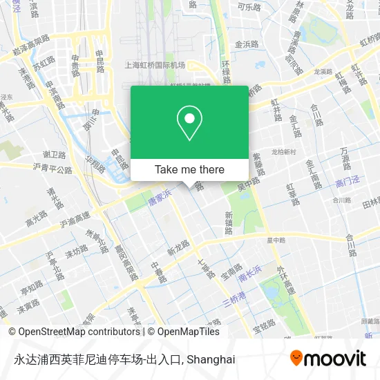 永达浦西英菲尼迪停车场-出入口 map