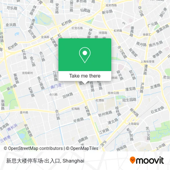 新思大楼停车场-出入口 map